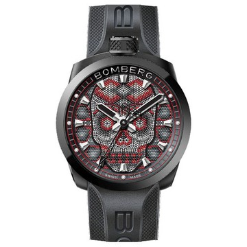 BOMBERG｜BOLT-68 黑紅珍珠骷髏計時碼錶