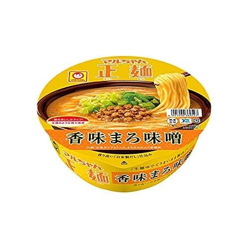 東洋水産 マルちゃん正麺 カップ 香味まろ味噌 129g×12個