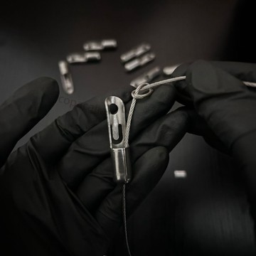 【台灣爆品】晾衣架手搖器連接器連接件挂鉤曬衣架配件鋼絲繩不鏽鋼通用連接扣