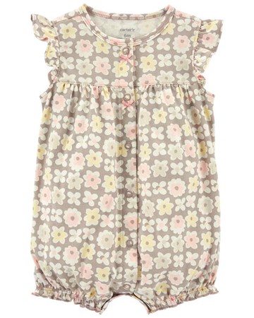 Baby Floral Snap-Up Romper
