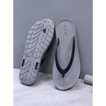 YAMUU泰國進口拖鞋男防水休閑人字拖男士夏沙灘鞋防滑潮情侶外穿