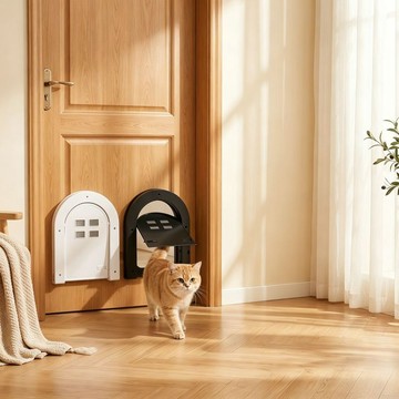 ✹寵物門✹宠物拱桥门洞静音防夹狗洞门双向自由出入门宠物猫门