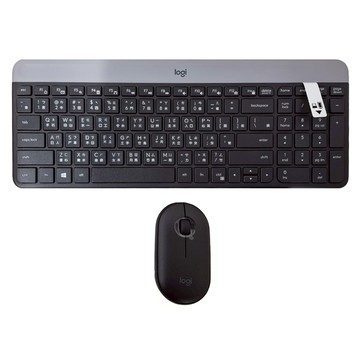 logitech 羅技 無線鍵盤滑鼠組  MK470  石墨黑  1組