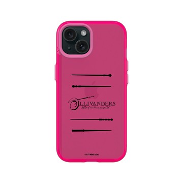 iPhone 15 Clear 粉漾桃 - 哈利波特 Harry Potter - 奧利凡德的魔杖店