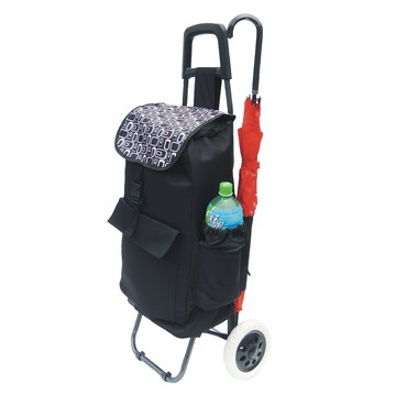 巧用 保冷大單輪購物車 最大承重15kg 收納容量40L  顏色隨機  1個