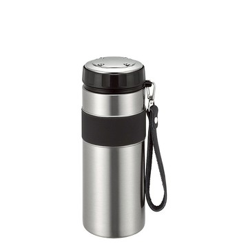 【孔雀Peacock】800ML 316不鏽鋼保冷保溫杯 高質感品味-品味黑