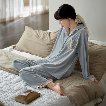 思莉太太海島絨睡衣女冬季薄絨2022年新款秋冬薄珊瑚絨柔軟家居服