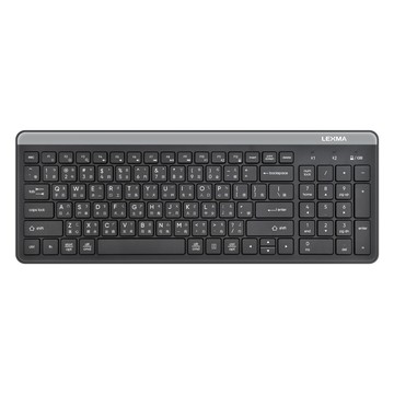lexma lk7100b 無線跨平台 藍牙 靜音鍵盤-黑色