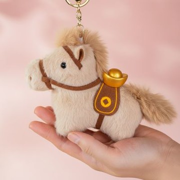 可愛馬上有錢吉祥吊飾掛飾