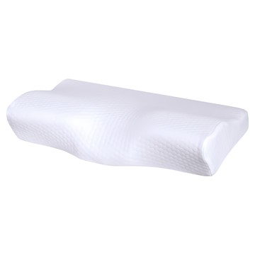 HONDONI 人體工學4D蝶型枕  記憶枕頭 護頸枕  舒適慢回彈 8小時舒適睡眠  50 x 30cm  天絲白  1個