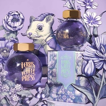 FWP摩天輪 水晶瓶 20ml / 85ml 鋼筆閃粉墨水-月光草原