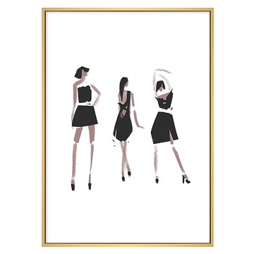 貓步 Catwalk 掛畫  42 x 59.4cm  木色