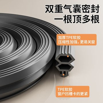 密封條 門縫密封條 門底密封條塑鋼窗密封條斷橋鋁窗戶密封膠條冬季門窗防漏風縫隙防風擋風神器