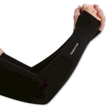 Primestone 冰感涼爽手指袖套組  6雙  黑色  均碼