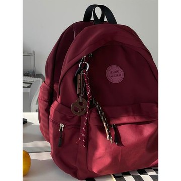 旅游輕便高級感小眾雙肩包大學生通勤初中女生書包日韓系簡約背包