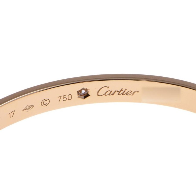 カルティエ CARTIER ラブブレス オープンバングル 1Pダイヤ YG 24.8g