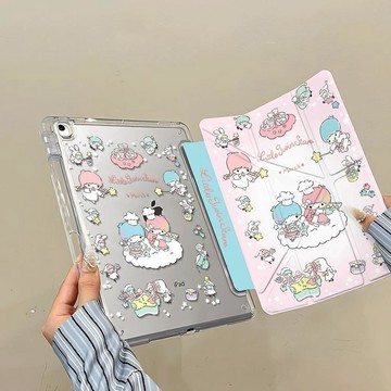 漸變雲朵雙子星ipad10/11代MINI7保護殼A16平板pro11寸air7保護套