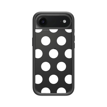 iPhone Air Mod NX -邊框背蓋組合 (相機按鈕) 黑 - Pattern Play - 珍珠圓點