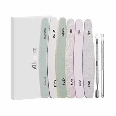 Akunsz 爪やすり ネイルファイルセット プロ ネイルバッファー 爪磨き ジェルネイル用 ネイルシャイナー 150 180 240 10 通販 Lineポイント最大get Lineショッピング