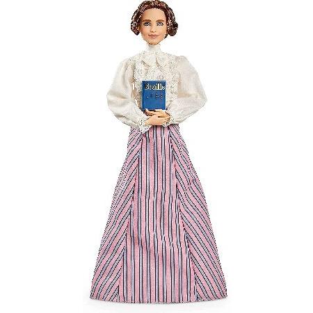 Barbie Inspiring Women Helen Keller Doll (12-inch) Wearing Blouse and  Skirt, with Doll Stand ＆ Certificate of Authenticity, Gift for Kids ＆  Collecto