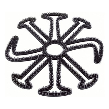 安全帽透氣矽膠內襯墊 NC17081561  22 x 19.5 x 0.7cm  黑色