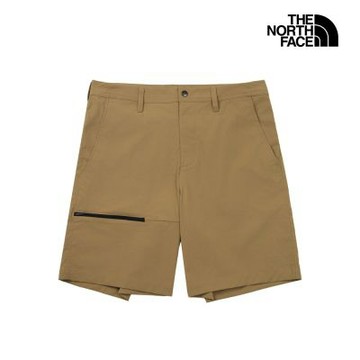 【The North Face 官方旗艦】北面男款綠色DWR防潑水多口袋短褲｜8DFX2EL