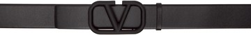 Valentino Garavani 黑色 VLogo Signature Calfskin 腰带