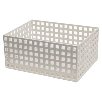 GINII 基尼 3097積木系列 收納籃 MIT輕巧塑料製造  28 x 20.9 x 12.9cm  象牙白  1個