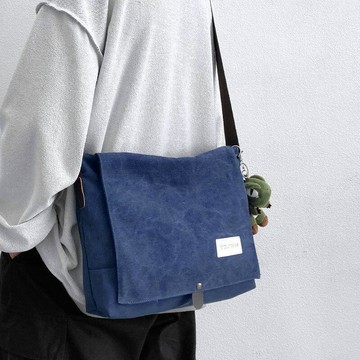 經典帆布包 郵差包 日系工裝包 休閒包包 男士斜挎包 復古ins小挎包 男潮流電腦包