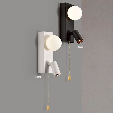 G9、LED 黑白雙色投射壁燈  H06-16-25031、25032