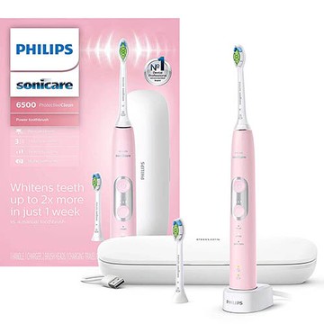Philips【美國代購】飛利浦 電動牙刷Sonicare ProtectiveClean 6500 HX6462/06 - 粉色