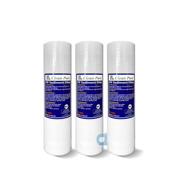 (3支入)CLEAN PURE 10英吋標準型5微米細溝槽PP濾心 NSF認證 台灣製造