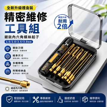 台灣出貨🔥鍍鈦內六角螺絲起子組 精密維修工具 RC車模型航模專用 蜂巢防滑手柄 1.5/2.0/2.5/3.0mm