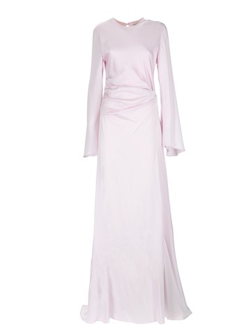 alexander mcqueen long dress with drape