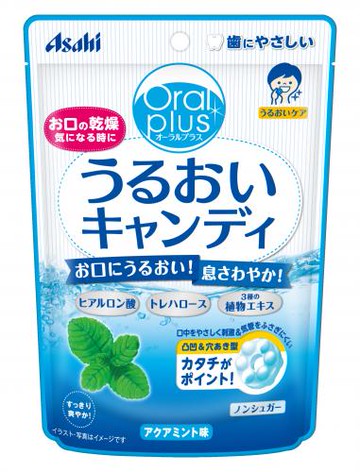 朝日 潤澤糖果（清涼薄荷味）57g