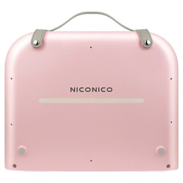 NICONICO 時尚摺疊暖足電暖器 1個  淡粉色  NI-WF1023