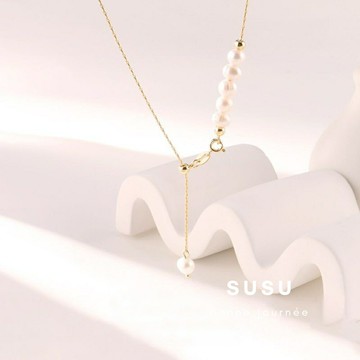 SU SU︱排排珍珠項鍊❤️日韓 明星 熱銷 925純銀 防過敏 珍珠 飾品 耳環 項鍊 手鍊 穿搭 百搭 時尚