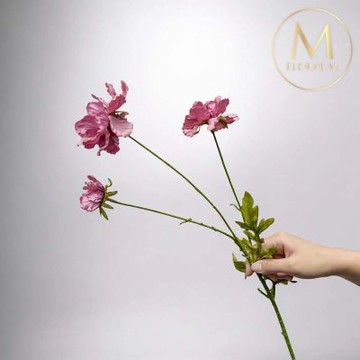 【Floral M】夏日森系小雛菊戴安娜粉仿真花花材1入組(人造花/仿真花/假花/花藝DIY/裝飾花材)