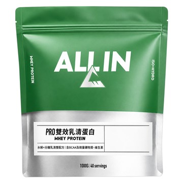 ALL IN PRO雙效乳清 芋頭牛奶  1kg  1個