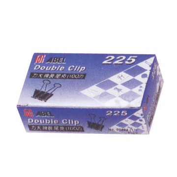 力大牌ABEL黑長尾夾223/41mm/12支/盒