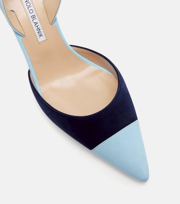 Manolo Blahnik Capsli suede slingback pumps