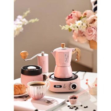 Bincoo雙閥摩卡壺煮咖啡壺家用雙壓閥手沖咖啡壺意式咖啡器具套裝