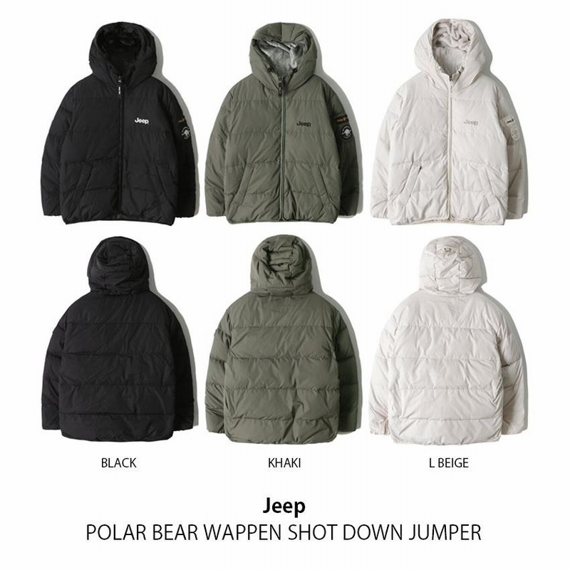 Jeep ジープ ダウンジャケット POLAR BEAR WAPPEN SHOT DOWN JUMPER