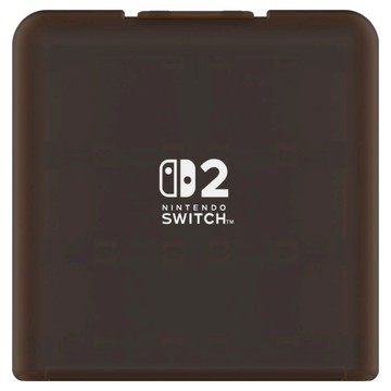HORI for Nintendo SwitchTM 2 12枚收納遊戲卡盒  1個  NSX-008  透明黑色