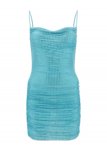 Self Portrait - Mini Dress - Womens - Blue