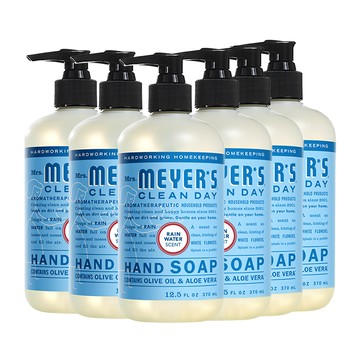 Mrs. Meyer's梅耶夫人 香氛洗手乳-雨露370ml x6入