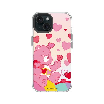 iPhone 15 Clear 透明 - Care Bears - 愛心滿天