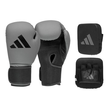 adidas 愛迪達 Youth Kit 兒童拳靶組 KIT21 8oz  灰色 + 黑色  1套
