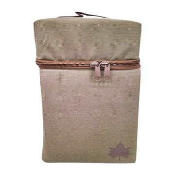 LOGOS 營燈收納箱 M 尺寸約16x17x26.5cm  棕色  1個