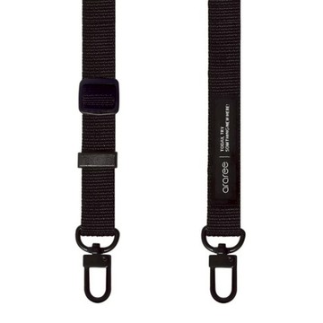 araree 手機掛繩  黑色  1條